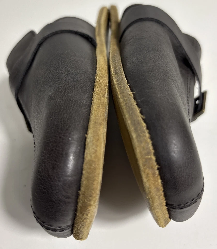 Zapatos de puesta a tierra Earthing Harmony para mujer zuecos cuero negro toboganes talla 37 usados en excelente estado Foto 2 de 4