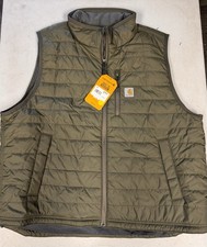 NWT Carhartt Rain Defender Lightweight Insulated Vest Green Mens 2XL OV2286-M