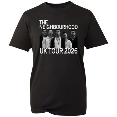 The NBHD UK Tour 2026 T-Shirt Indie Rock Band Merch Konzert Fan Geschenk schwarz Top