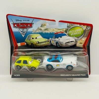 Disney Pixar Cars - SECURITY GUARD FINN & ACER Cars 2 2012 - 1:55 Diecast