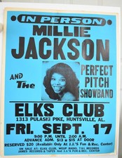 Original - POLE-PULLED - Millie Jackson 1970s Blues Concert Poster – VG