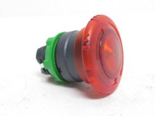 241842 New-No Box; Schneider ZB5-AW743 Red Illuminated Pushbutton 40mm Mushroom
