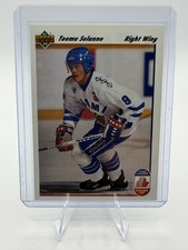 1991-92 Upper Deck #21 Teemu Selanne Canada Cup Team Finland RC Rookie Card. rookie card picture