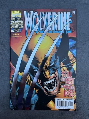 Wolverine #145 (1999)   Marvel   25th Anniv.   Silver Foil Claw Cover   VF/NM