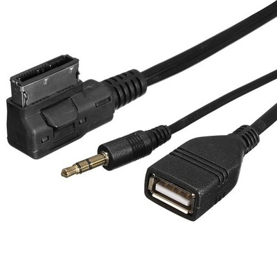 Music MDI AMI MMI Interface USB+ AUX Cable For A6L A8L A3 A4L A SET