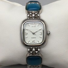 Blue Stone Womens Watch 21mm White Dial Silve...