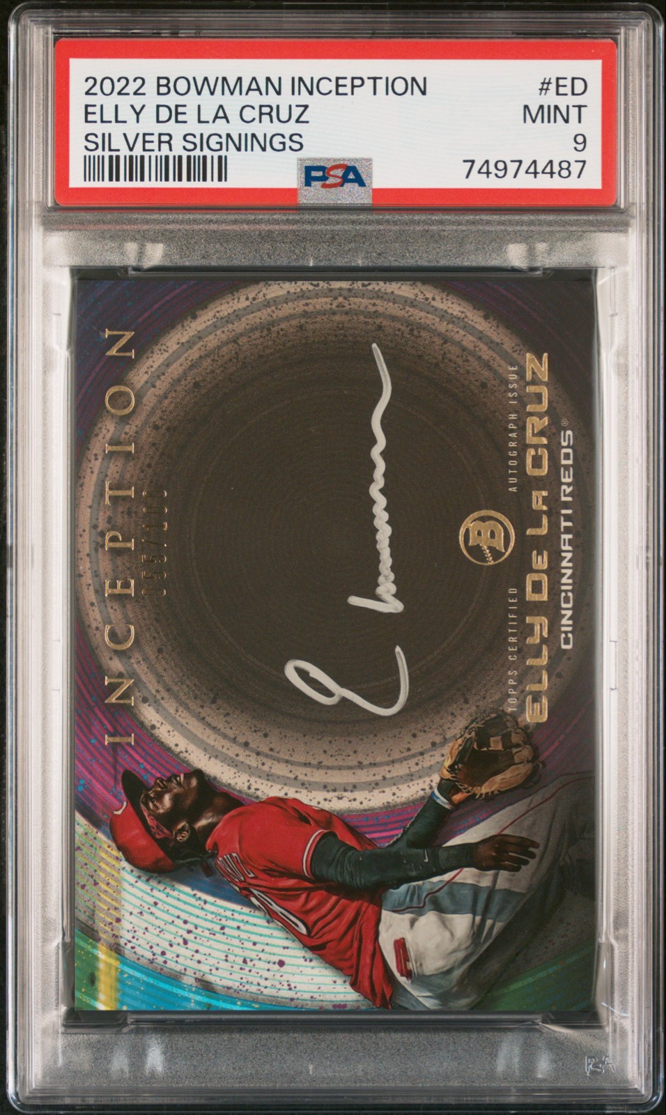 2022 Bowman Inception - Silver Signings Autographs Elly De La Cruz #ISS-ED /100