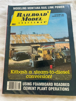 #ad Railroad Model Craftsman Magazine June 1992 Kitbash Steam to Diesel $2.40