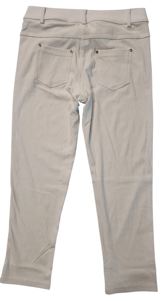 Leggings ajustados Yelete blancos de 5 bolsillos elásticos de mezcla de algodón para mujer S nuevos con etiquetas Foto 2 de 4