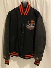 RARE + NEW SF San Francisco Giants Golden Bear 2014 World Series Varsity Jacket