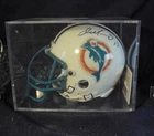Dan Marino Autograph Mini Helmet Ridell in plastic case COA signed