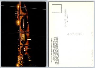 London Bridge Grand Opening Eve 1971 Lake Havasu City AZ Postcard