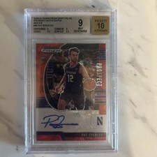 2020-21 Panini Prizm Draft Prospect Red Ice Pat Spencer #PA-PS Auto Beckett