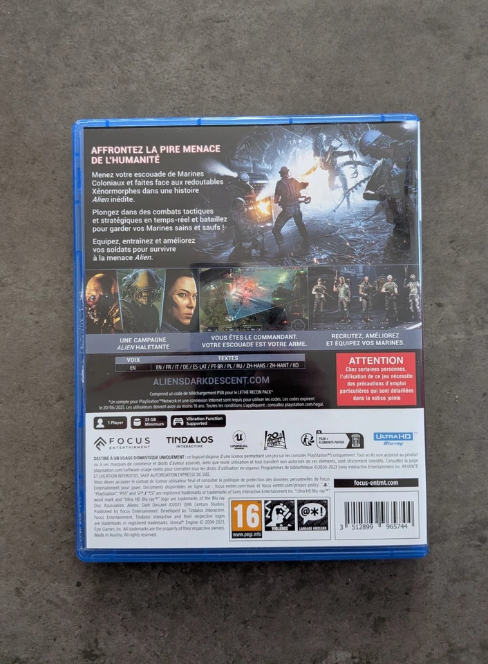 Aliens dark descent ps5 FR, photo 2 sur 2