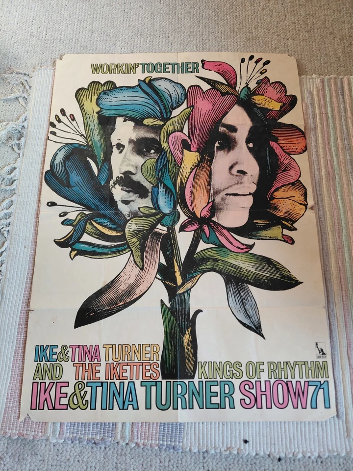 Plakat Poster Ike & Tina Turner Show 1971 The Iketts  Work Together