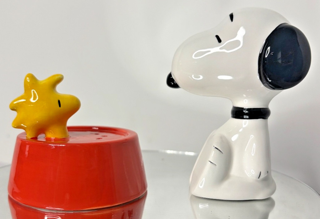Peanuts Collection Snoopy & Woodstock Salt And Pepper Shakers - Treasure Craft