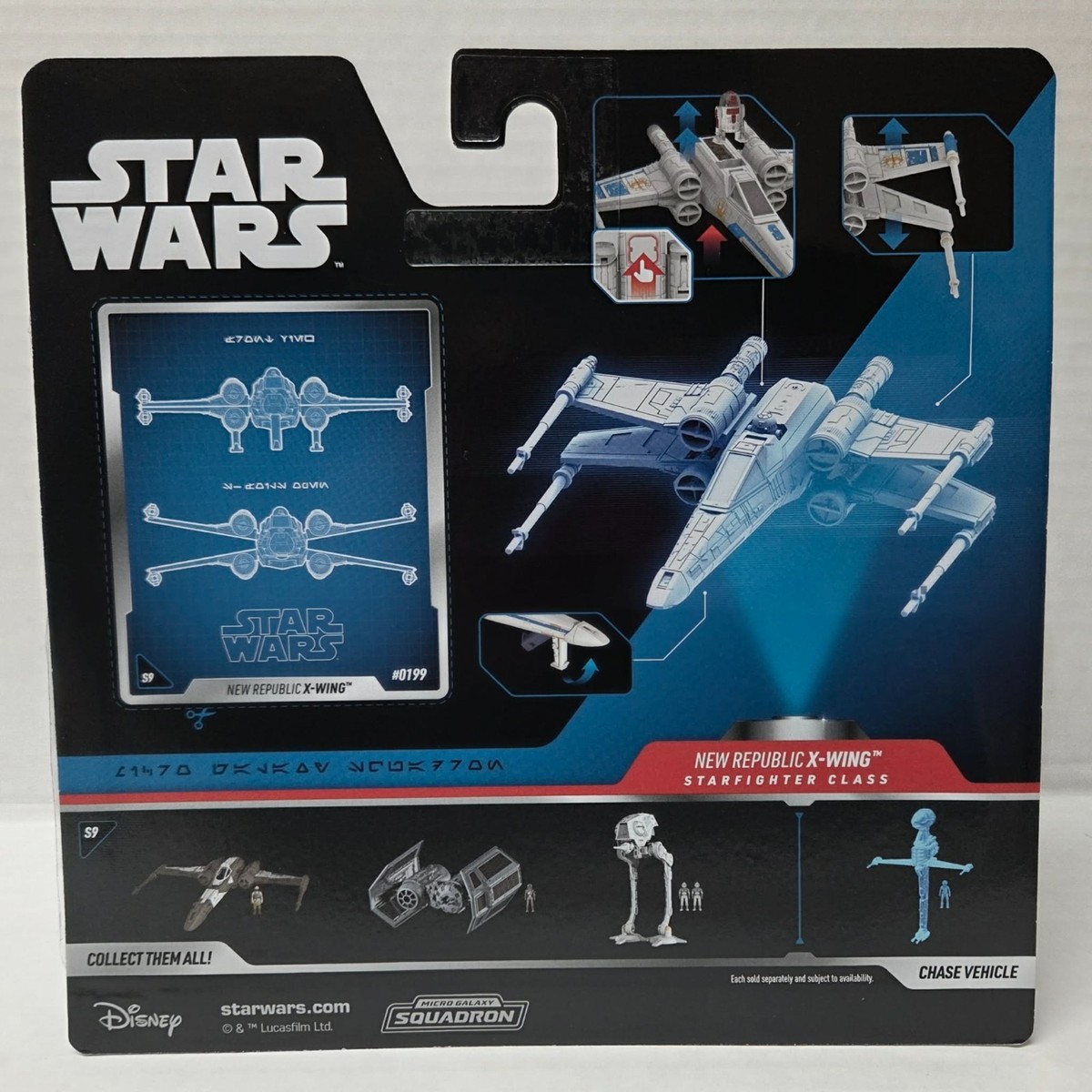 Star Wars Micro Galaxy Squadron New Republic X-WING # 0199 Limited