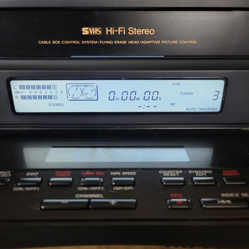Sony SLV-R1000 Super S-VHS Player Recorder Hifi Stereo With Remote Tested Works - Picture 5 of 24