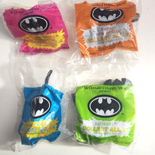 McDonald's 1991 Batman Happy Meal Toys COMPLETE Set of 4 - New and SEALED