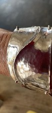 Designer Armband Armreif 925 Silber massiv Ei...