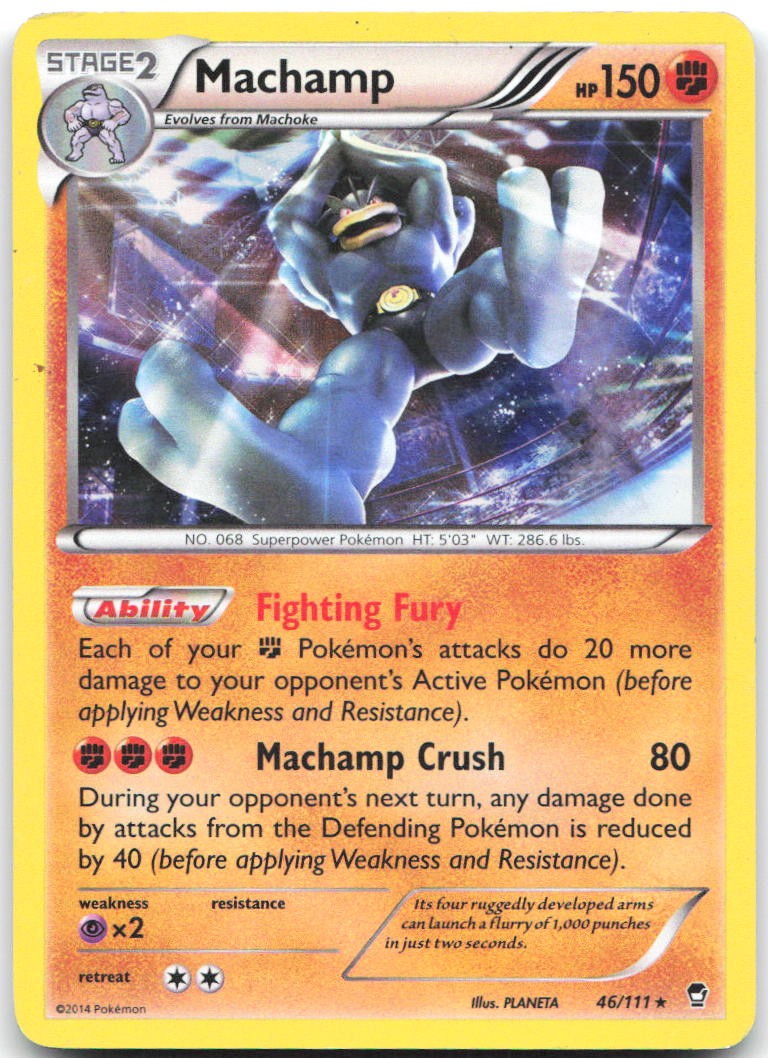 Machamp 46/111 Holo Rare Furious Fists Pokemon Lightly Played