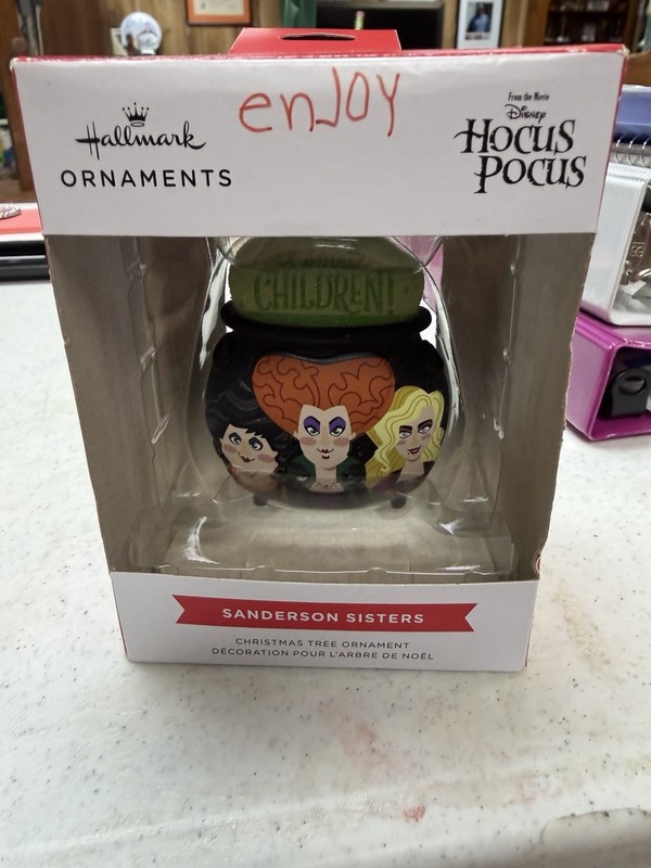 Hallmark Disney HOCUS POCUS CAULDRON with SANDERSON SISTERS 2023 NRFB