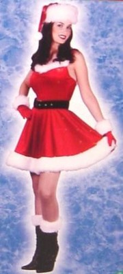Mrs Santa Baby Verkleidung Mit Zubehör M