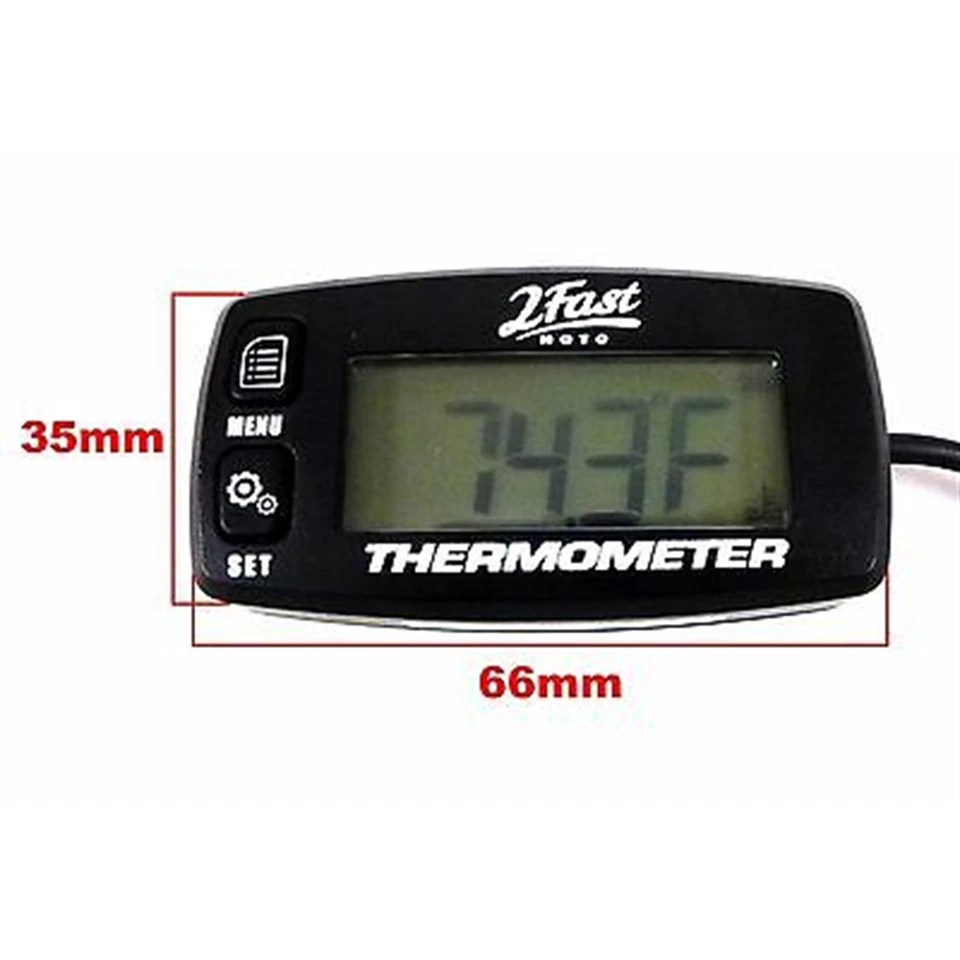 Digital Temperature Gauge 2-Stroke/4-Stroke Dirtbike Offroad Trail 14-02095 - Image 2 of 4
