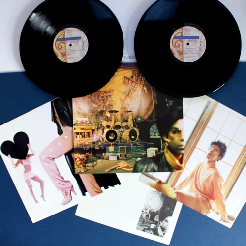 NEAR MINT ORIGINAL 1987 FAN CLUB PRINCE SIGN O THE TIMES VINYL 2 LP RARE INSERT