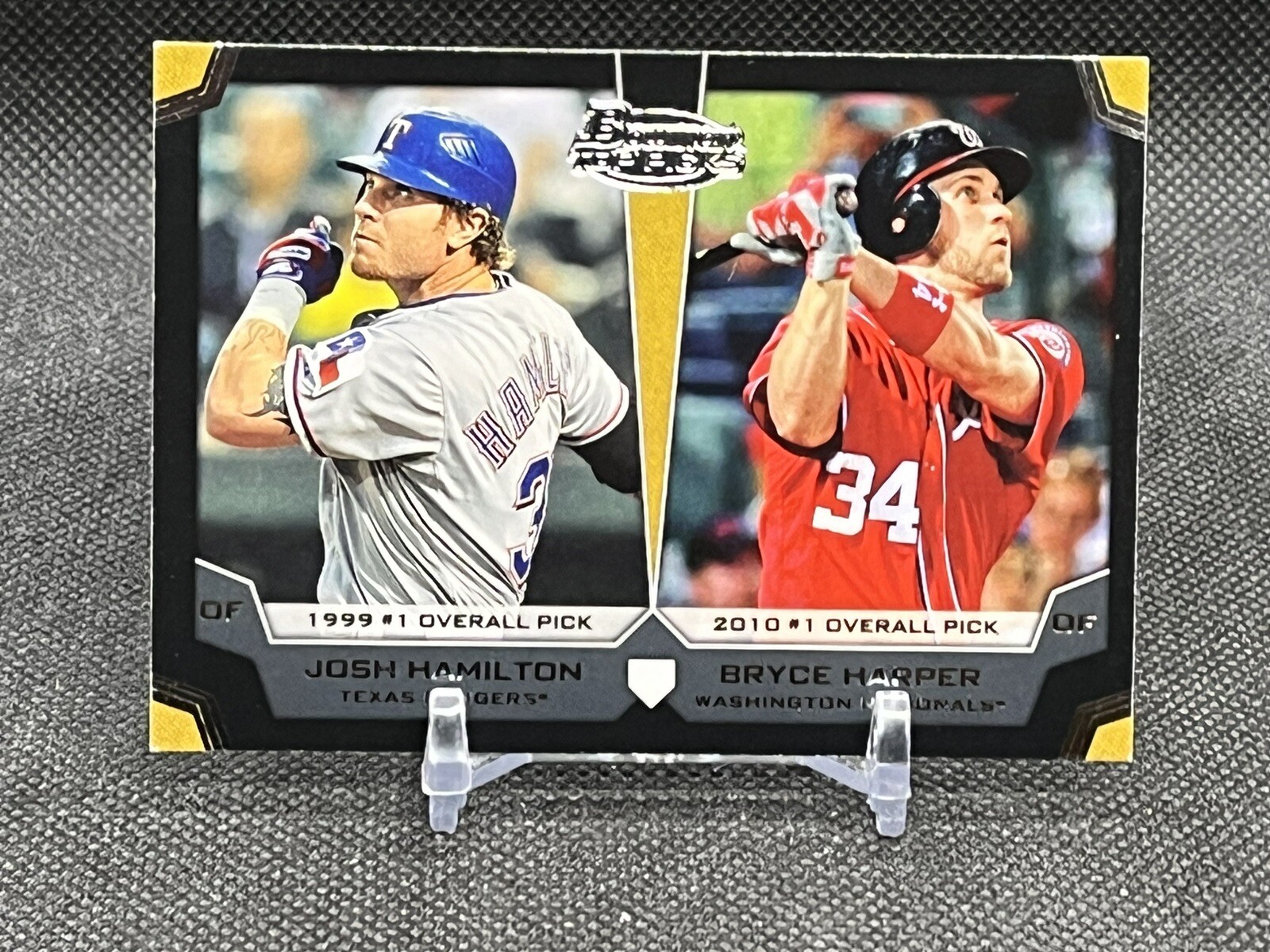 JOSH HAMILTON & BRYCE HARPER ⚾️ 2012 Bowman Draft Duals #TP-HH