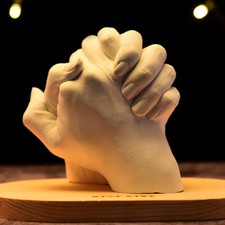 Hand Casting Kit Suitable for Couples Adults DIY Plaster Statue 1400g