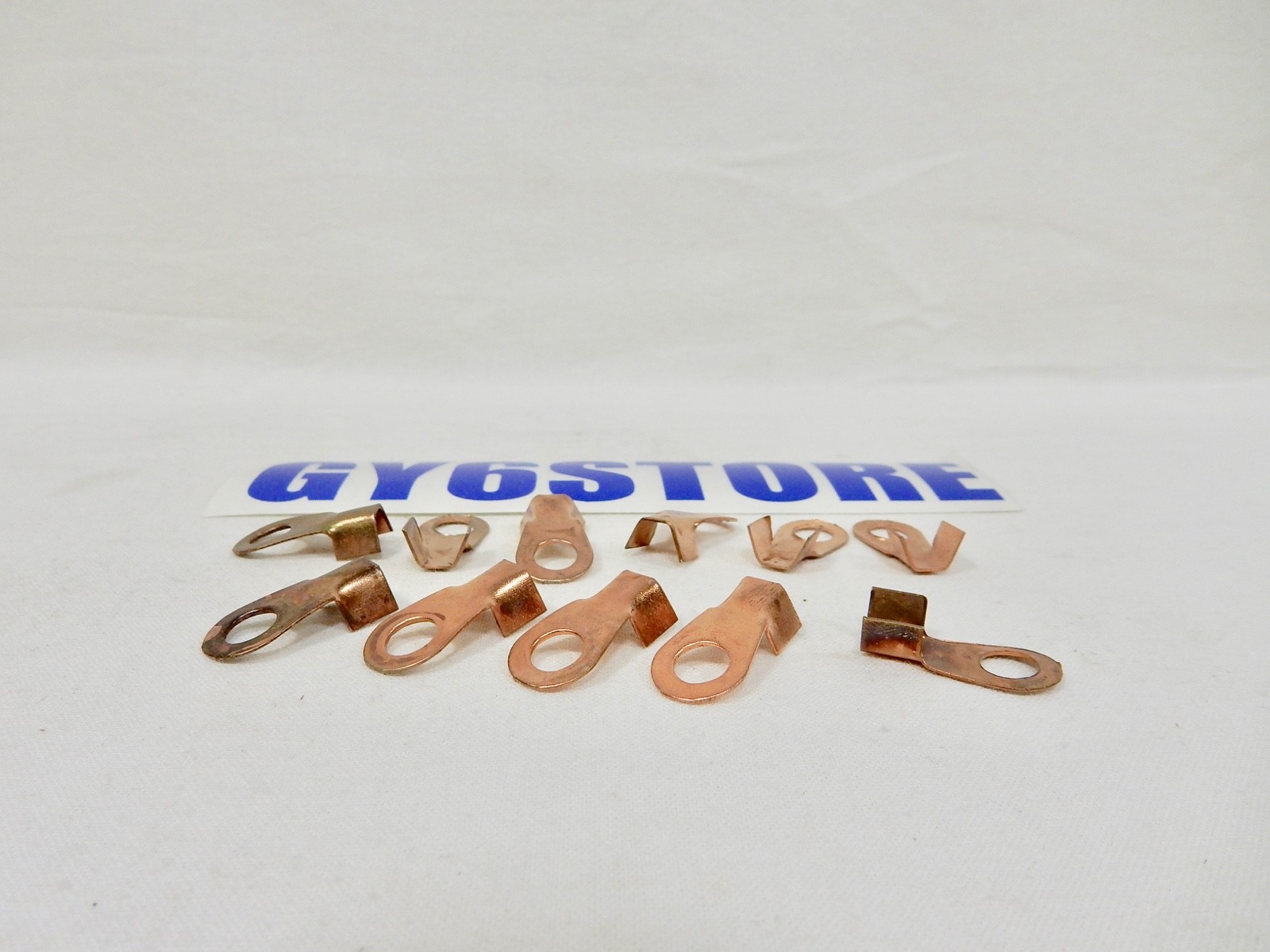 10 PCS Copper Battery Cable Connector Terminal Lugs 6mm/22mm Scooter ATV Moped