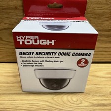 Decoy Security Camera Fake Outdoor Imitation Surveillance Dome Flashing LED NEW