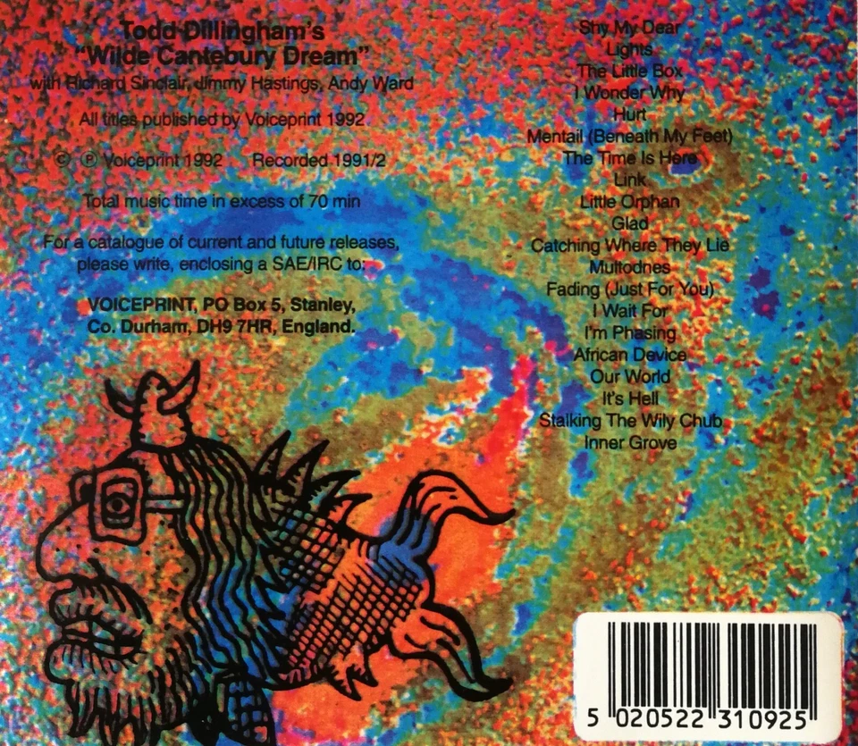 Todd Dillingham - The Wilde Canterbury Dream (1992)  Zustand sehr gut - Bild 2 von 2