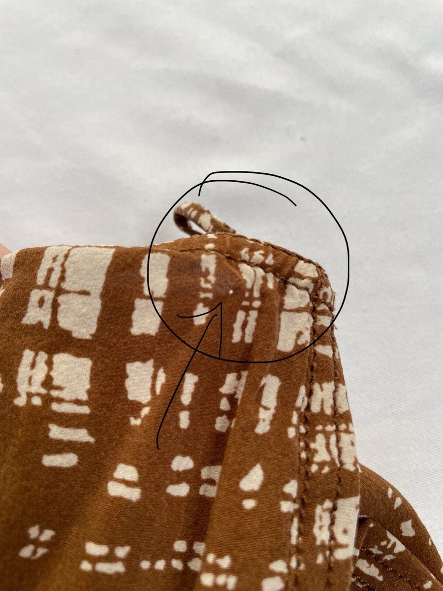 Prada Vintage Archive Spring 1996 Brown Tweed Print Silk