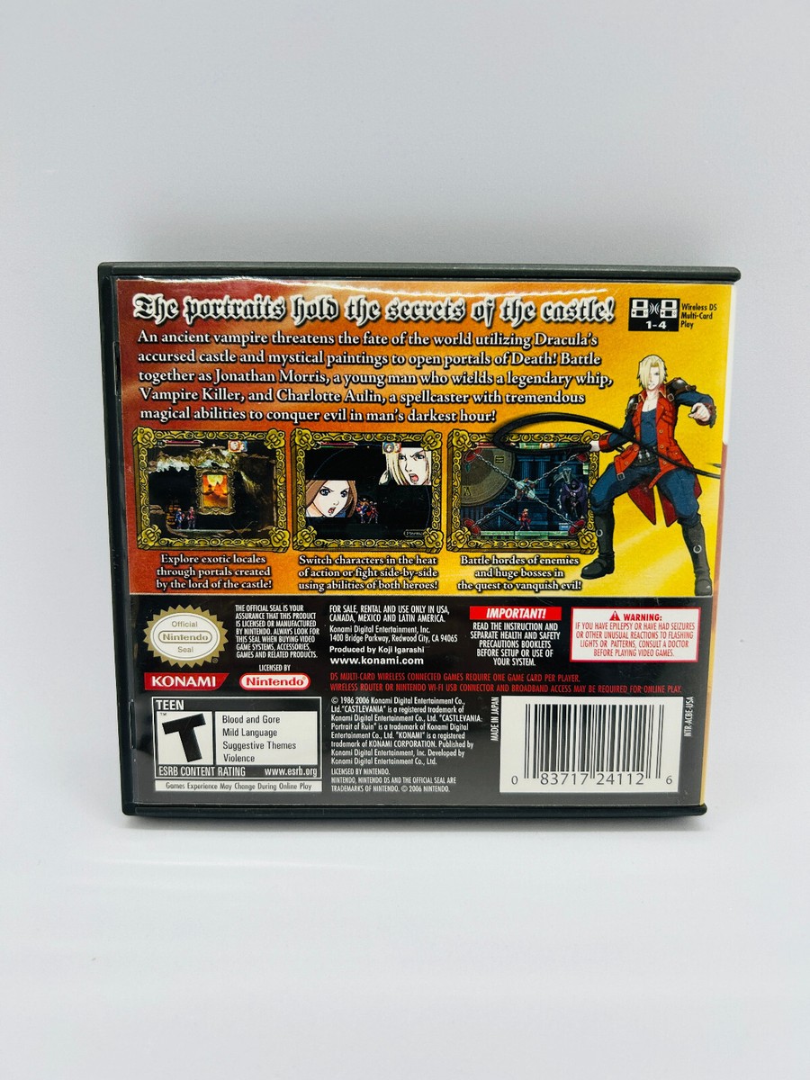 REGION FREE Castlevania Portrait of Ruin Nintendo DS NDS CIB REGION FREE Castlevania Portrait of Ruin Nintendo DS NDS CIB