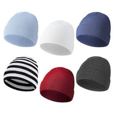 Newcotte 6Pcs Preemie Baby Hats Cotton Preemie Caps Warm Small Stylish Color