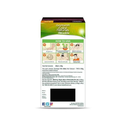Crema para colorear el cabello Garnier color naturals hombre 30 ml + 30 g (Paquete de 2) - Imagen 13 de 13