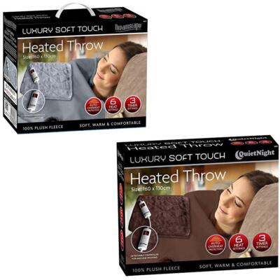 Electric Heated Blanket Warm Soft Over Throw Rug Digital Timer ...
