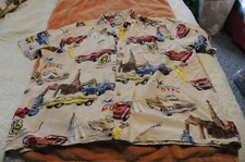 Men's Paradise Found Route 66 Car Motel Print Hawaiian Resort Shirt Size XL