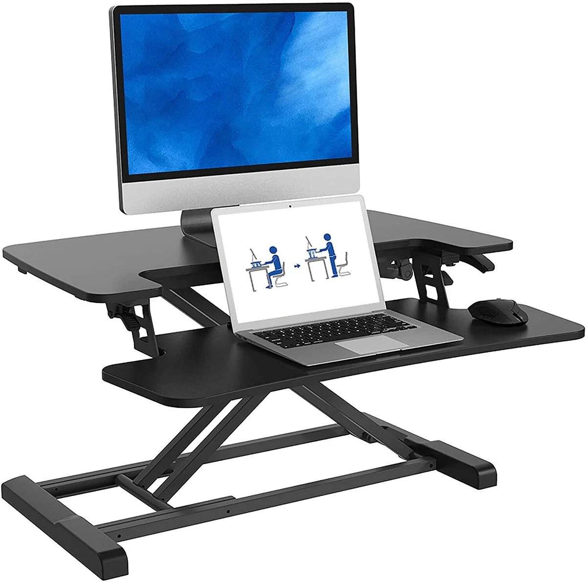 Flexispot standing desk converter 28 inch deals