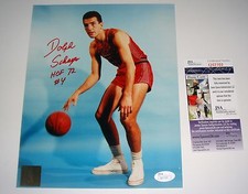 NBA HOF Top 50 Syracuse Nationals Dolph Schayes 8x10 Photo Signed JSA CERT