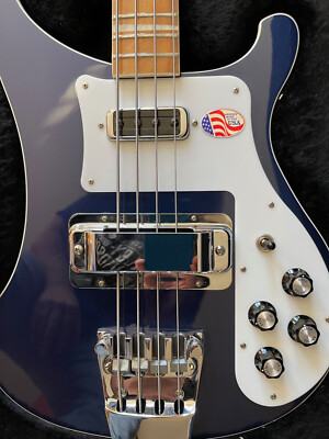 Foil Embossed Made In The USA Sticker For Rickenbacker Guitar, Bass Three Each