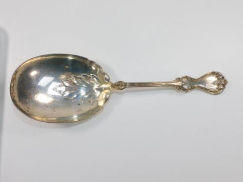 Sterling Silver Large Heavy Whiting Serving Spoon Dated 1901 FINE!  NORES (G) - Picture 1 of 12