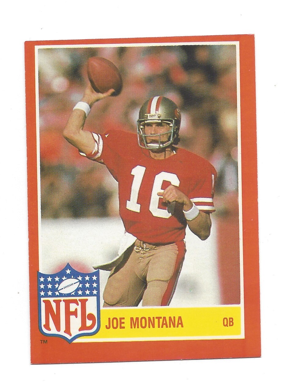 SHARP 1985 TOPPS GLOSSY NFL STAR SET INSERT #7 JOE MONTANA .99 SHIP U873