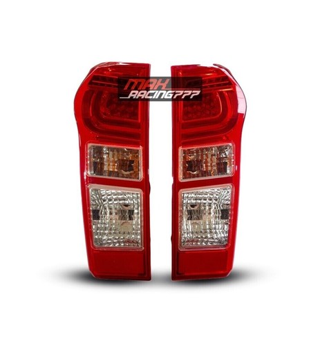 LED RED CLEAR REAR TAIL LIGHT LAMP PAIR ISUZU FOR D-MAX DMAX RODEO 2012-2019 - Picture 8 of 10