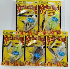 Strike King 1/2 Oz The Burner High Speed Spinnerbait With Gamakatsu Hooks Choose
