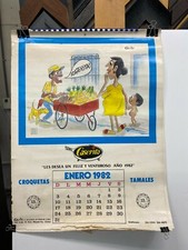 Calendario Caserita Original Español Con Impresiones Originales Silvio Fontanillas 1982 