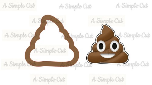 Poop Emoji Cookie Cutter