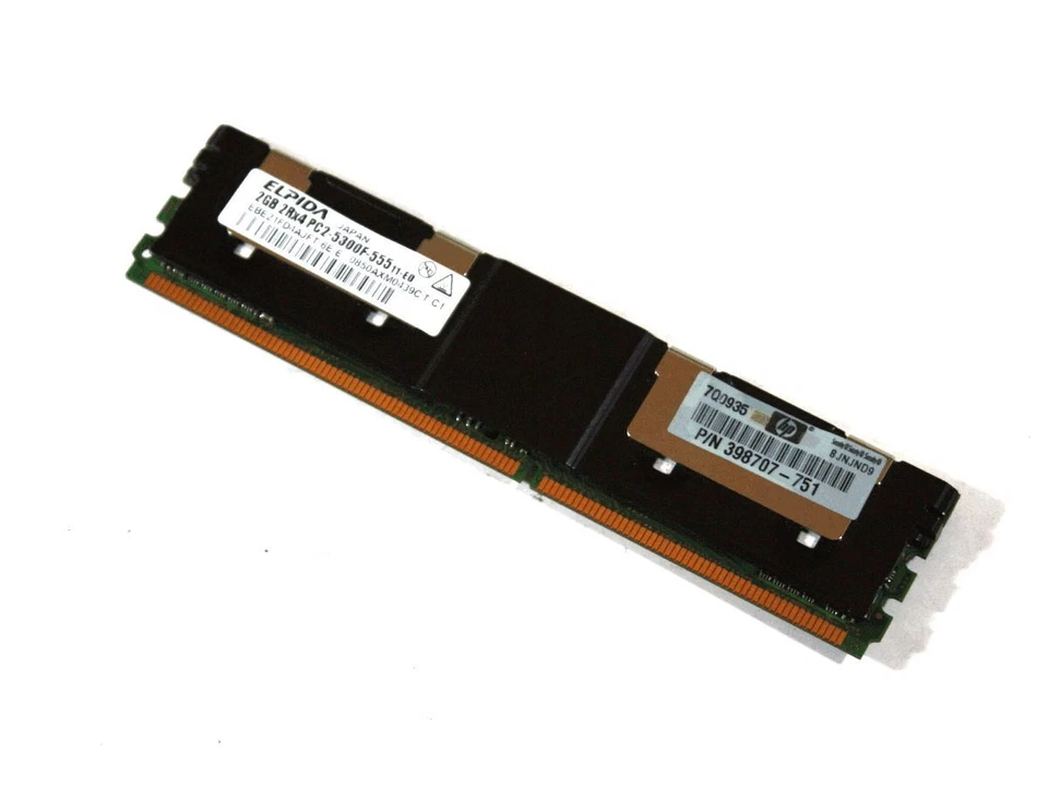 Genuine HP Elpida Computer RAM Memory Board 398707-751 - Image 3 of 3